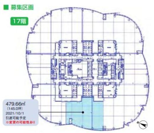 六本木ヒルズ森タワー 17階 間取り図