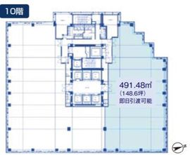 後楽森ビル 10階 間取り図
