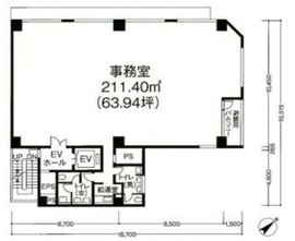 虎の門センタービルディング 3階 間取り図