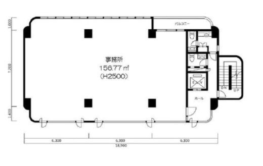 鈴ビル 2階 間取り図