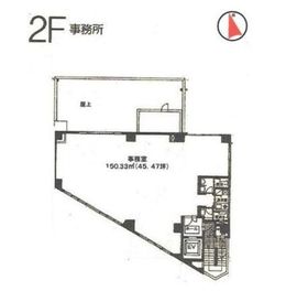 高輪シティビル 2階 間取り図