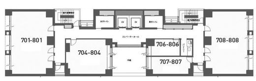 H1O日本橋小舟町 810 間取り図