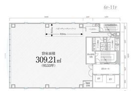 PMO内神田 5階 間取り図