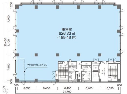 NMF駿河台ビル 5階 間取り図