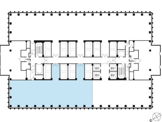 新宿野村ビル 10階西5-15(事務所) 間取り図