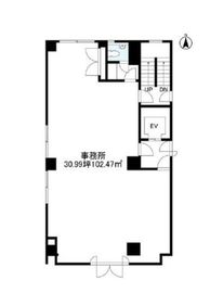 麻布CCビル 2階 間取り図