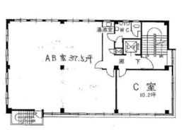 明図ビル 5階AB 間取り図