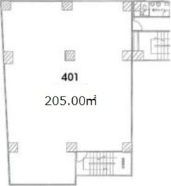 第五太陽ビル 401 間取り図