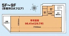 新橋二丁目ビル 6階 間取り図