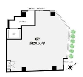 grove代官山 1階 間取り図