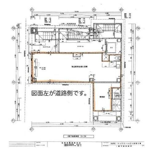銀座ベルビューホテル(店鋪) 1階 間取り図