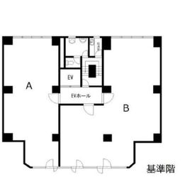 第六文成ビル 5階AB 間取り図