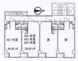 第2横芝ビル 401 間取り図