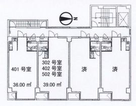 第2横芝ビル 401 間取り図