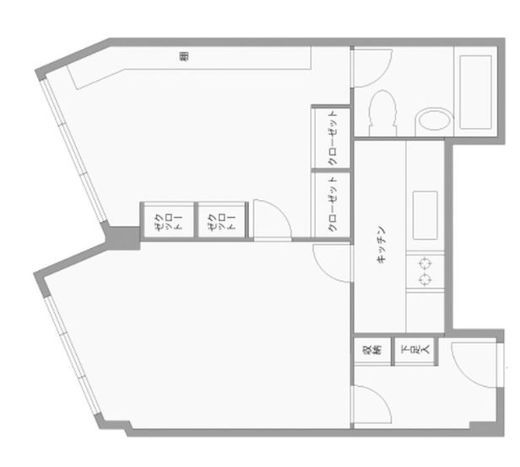 コープオリンピア 406 間取り図