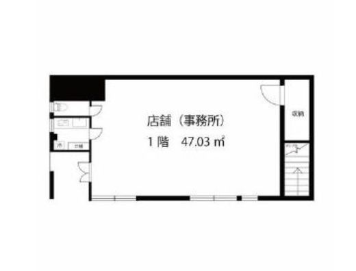 コアスペース代々木公園 1階 間取り図