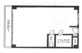 神宮前コーポラス 9階 間取り図