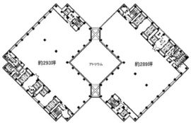 虎ノ門ツインビルディング（旧：新日鉱ビル） W0401 間取り図