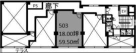 東京銀座ビルディング 503 間取り図