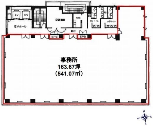 芝SIAビル 2階 間取り図