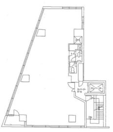 エスト新宿ビル 3階 間取り図