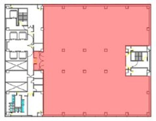 天王洲ファーストタワー 18階北 間取り図