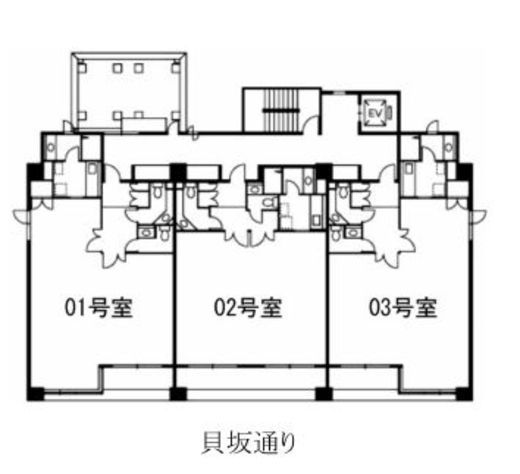 ノーブルコート平河町 7階(SOHO) 間取り図