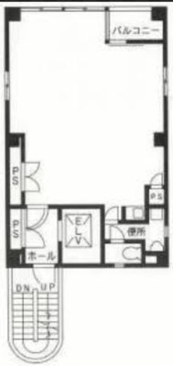 新富町営和ビル 1階 間取り図