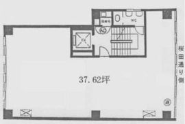 虎ノ門南ビル 2階 間取り図