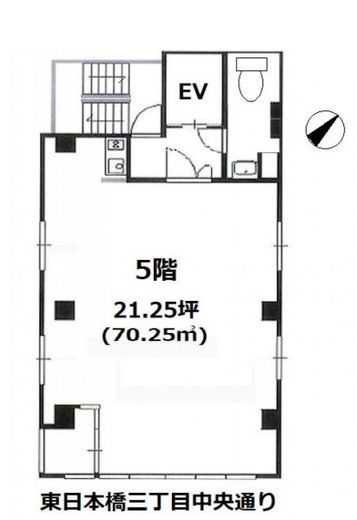 グラニート丸絖ビル 5階 間取り図