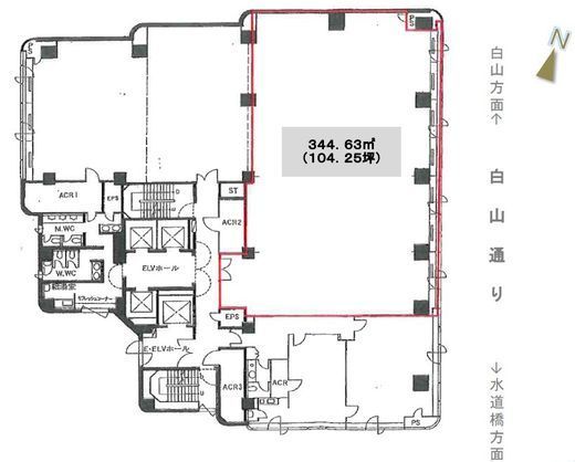 小石川大国ビル 9階 間取り図