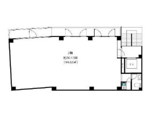 原宿KYビル 201 間取り図