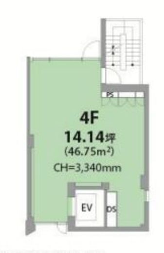 CUBE西麻布 4階 間取り図