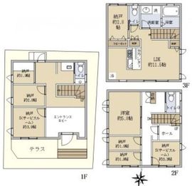 西麻布SPACE9 1棟 間取り図