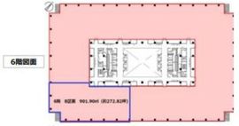 KDX豊洲グランスクエア 6階2 間取り図
