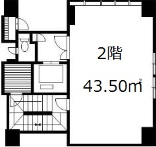 松岡銀緑館ビル 2階 間取り図