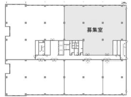 ウノサワ東急ビル 3階B 間取り図