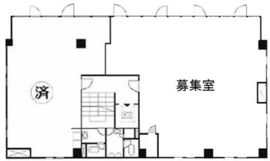 呉羽・小野木ビル 3階C 間取り図