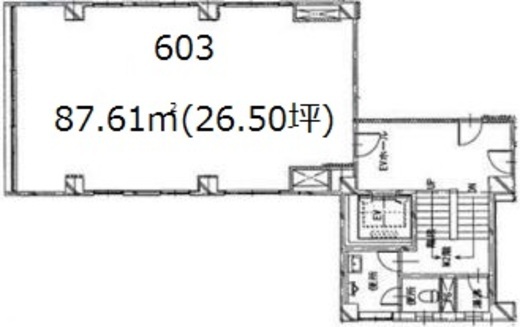 数寄屋ビル 603 間取り図