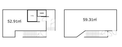 鈴らんビル 1-2階 間取り図