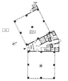 安達ビジネスパークビル 1B号室 間取り図
