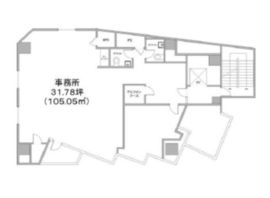 ルート神南ビル 6階 間取り図