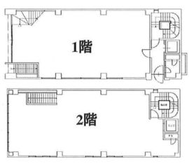 アドミラル神田ビル 1-2階店舗 間取り図