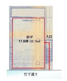 ローリエビル B1階 間取り図