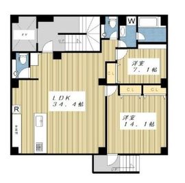 神宮前リライアンスビルディング(SOHO) B1階 間取り図