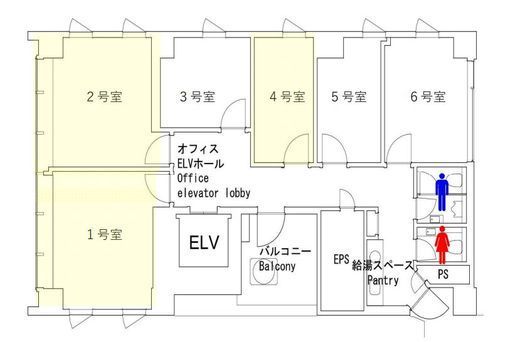エキスパートオフィス渋谷 501 間取り図