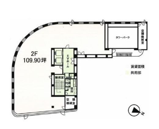赤坂ノアビル 2階 間取り図