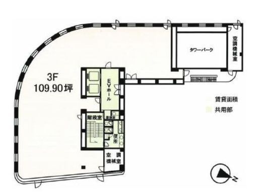 赤坂ノアビル 3階 間取り図