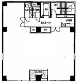 グランベル銀座ビル(事務所) 3階 間取り図