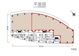 浜離宮インターシティ 6階 間取り図